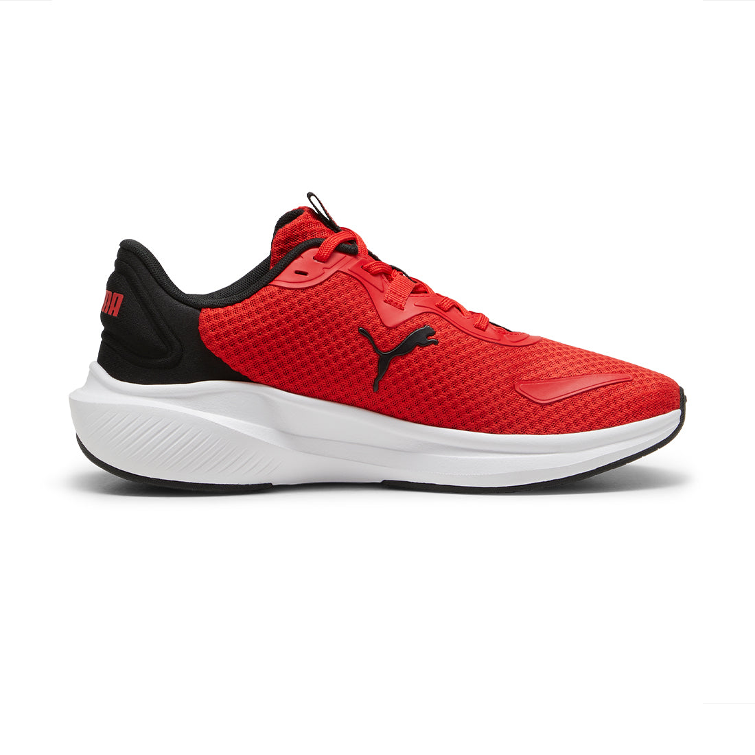 Footwear Red And Black Track Shoes PUMA Skyrocket Lite Alt Men's