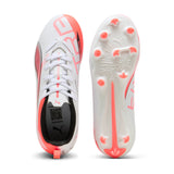 PUMA Ultra 5 Play FG/AG Junior Football Boots White