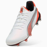 PUMA King Ultimate FG/AG Men's Football Boots White 108821 01
