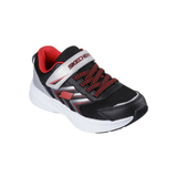 SKECHERS Microspec Thread Child Boy Kids Shoes Black 404115L-BKSR
