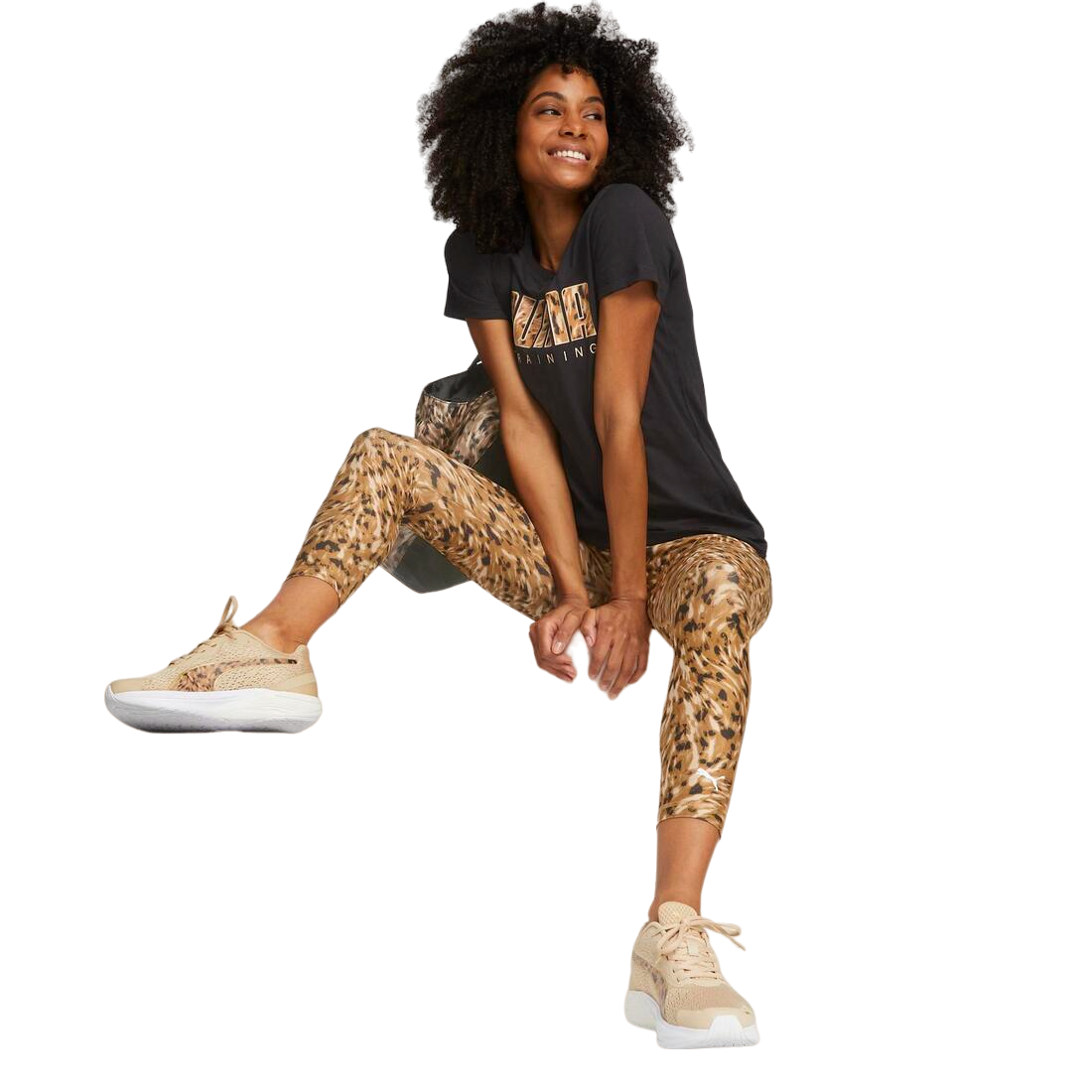 Performance Logo Women'S Training Tee In BLACK