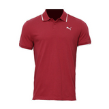 PUMA Essential Elevated Collar Tipping Men'S Polo Tee Dark Red 691473 49