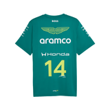 PUMA Aston Martin Alonso Tee Men Replica Jersey Green 713890 01