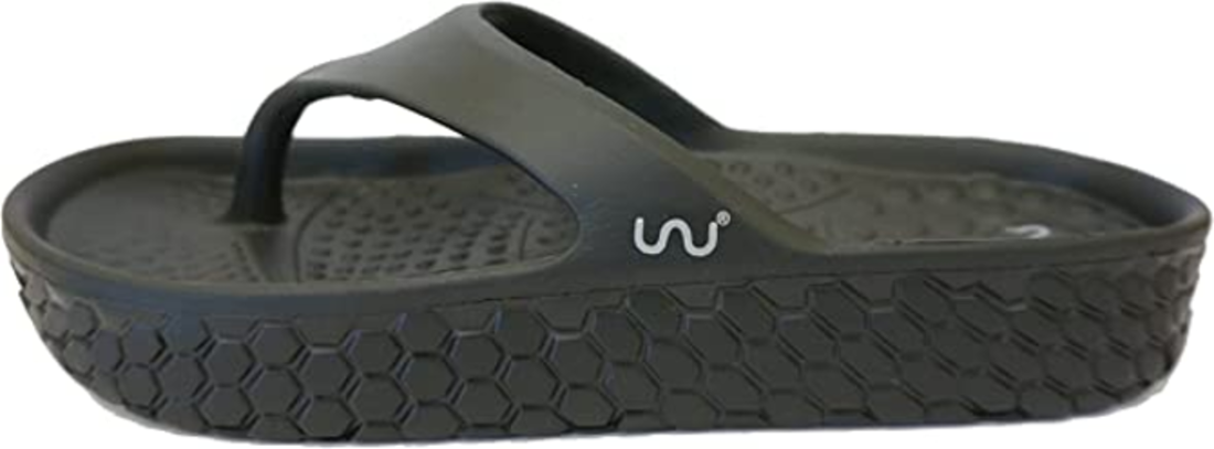 Doubleu V Shape Kyoto Women's Flipflops BLACK – Al-Ikhsan Sports
