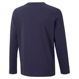 PUMA ACTIVE SPORTS BOY'S LONG SLEEVE GRAPHIC TEES JR NAVY