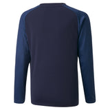 PUMA ACTIVE SPORTS LONG SLEEVE JUNIOR TEE NAVY