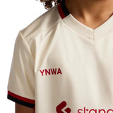 Liverpool FC (LFC) 2025/2026 Away Junior's Fan Jersey Beige A25SP07