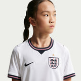 Nike England 2026 Stadium Home Junior Boy Replica Jersey White IB5111-100