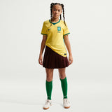 Nike Brazil 2026 Stadium Home Junior Boy Replica Jersey Yellow IO2231-724
