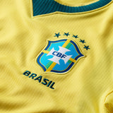 Nike Brazil 2026 Stadium Home Junior Boy Replica Jersey Yellow IO2231-724