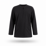 AL X FR Men Kurta Regular Fit Black FR-KT L/S-10