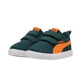 PUMA Courtflex V3 Mesh Infant Kids Shoes Green 398086 09
