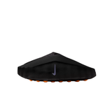 Black Nike Mind 001 men slipper with orange textured sole