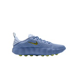 Nike Mind 002 men training shoe in blue with yellow swoosh and yellow sole studs