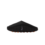 Black Nike Mind 001 women slipper with orange sole details