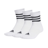 ADIDAS 3-Stripes Cushioned Sportswear Low-Cut Socks 3 Pairs Men'S Casual Socks White HT3456
