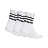 ADIDAS 3-Stripes Cushioned Sportswear Low-Cut Socks 3 Pairs Men'S Casual Socks White HT3456