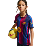 NIKE Barcelona 26/27 Home Jr B Replica Jersey Red II1624-683