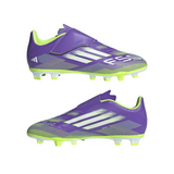 ADIDAS F50 Club Velcro Fg/Mg Junior Football Boots Purple JI0036