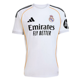 Real Madrid Home Kit 2025/2026 Adidas Men's Replica Jersey White JJ1931