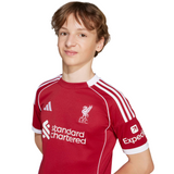 Liverpool FC 2025/2026 Home Adidas Junior Replica Jersey Red JV6436