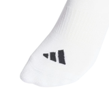 ADIDAS 3 Stripes Cushioned Mid Cut Socks Men Casual Socks White JZ0529