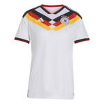 White sports jersey with red, yellow, and black design on a white background