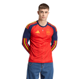 Adidas Spain Home Long Sleeves 2026 Men's Replica Jersey Red JZ5786