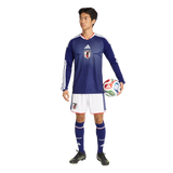 Adidas Japan Home Long Sleeves 2026 Men's Replica Jersey Blue JZ9680