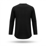AL With 1 Button Men Kurta Black K3BLACK