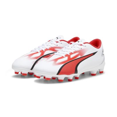Puma Ultra Play FG/ AG Junior Football Boots WHITE