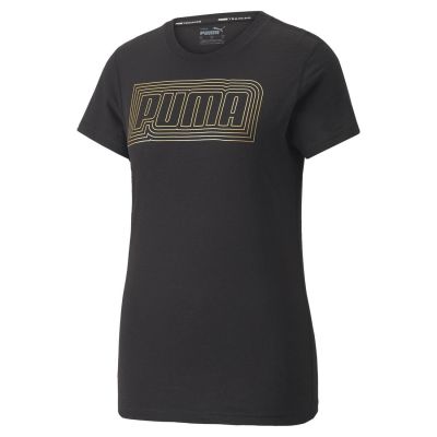 Puma Performance Logo Women's Training Tee BLACK