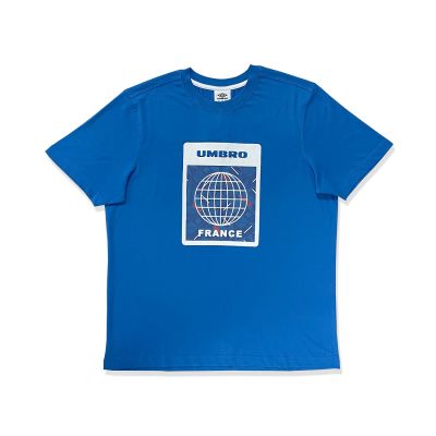 UMBRO 'OUR GAME' FRANCE MEN'S TEES BLUE