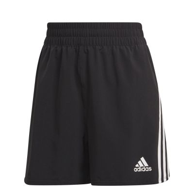 Adidas Trainicons 3- Stripes Women's Woven Shorts BLACK