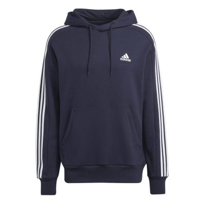 Adidas Essentials French Terry 3-Stripes Men's Hoodie NAVY