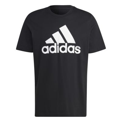 Adidas Essentials Single Jersey Big Logo T-Shirt BLACK