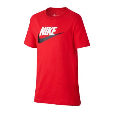 Nike Sportswear Big Kids' Cotton T-Shirt Red