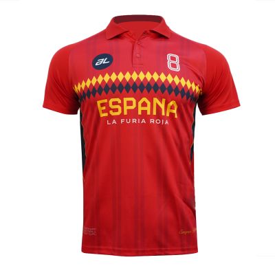 Al Spain Men's Polo Red