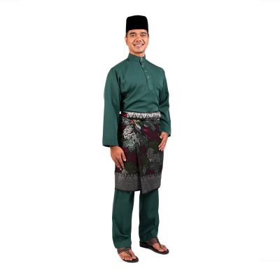 AL Men's Baju Melayu Regular Fit Green