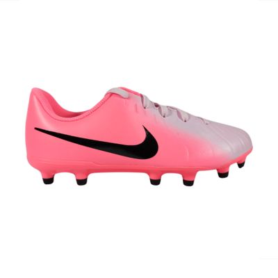 Nike Jr. Tiempo Legend 10 Club Little/Big Kids' MG Low-Top Football Boots Pink
