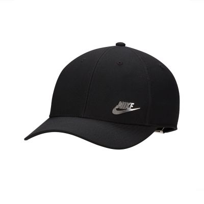Nike Dri-FIT Club Structured Metal Logo Cap Black