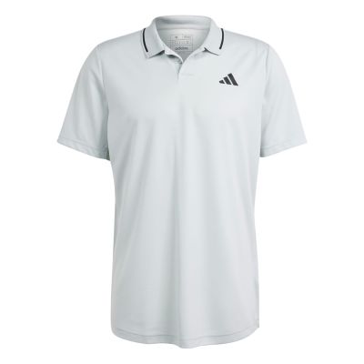 Adidas Club Tennis Men's Pique Polo Shirt Silver