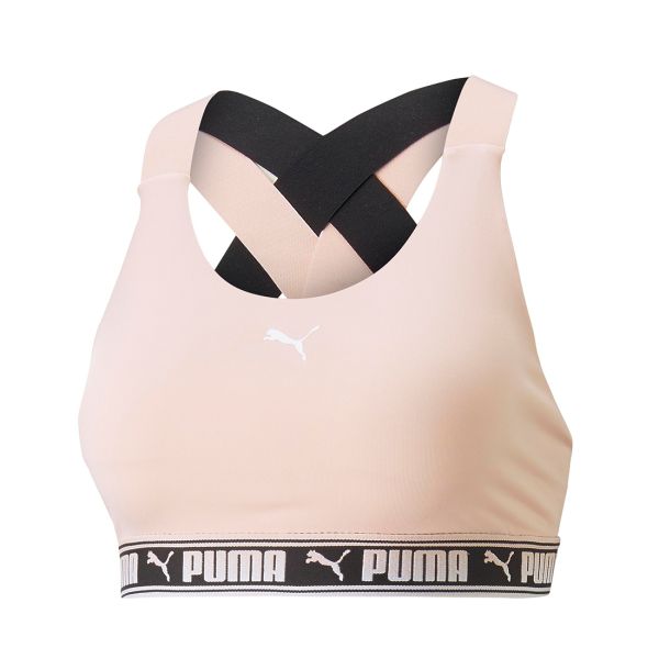 Puma MID IMPACT STRONG BRA - Medium support sports bra - black 