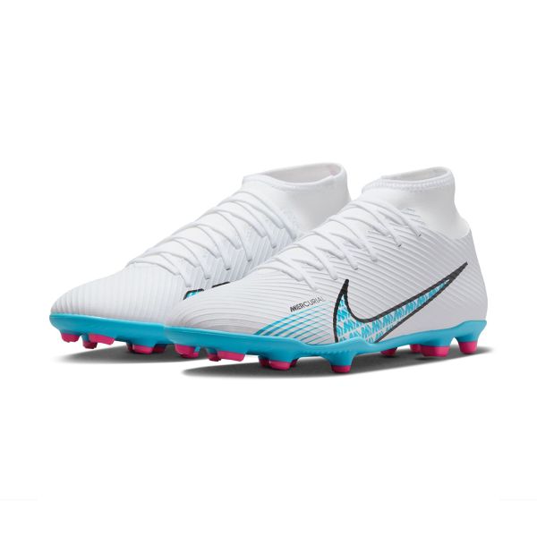 NIKE MERCURIAL SUPERFLY 9 CLUB MG MULTI-GROUND FOOTBALL BOOTS WHITE