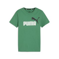 Puma Essential + 2 Col Logo Junior T-Shirt Green