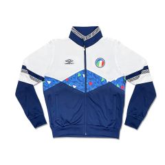 UMBRO 'OUR GAME' ITALY MEN'S TRACK TOP WHITE