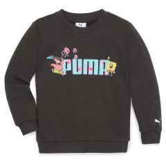PUMA x SPONGEBOB Crewneck Kids' Sweatshirt BLACK