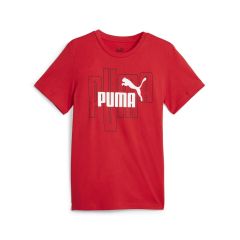 Puma No. 1 Logo Big Kids' Tee RED