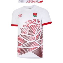 ENGLAND RUGBY 22/23 7S UMBRO HOME MEN'S REPLICA JERSEY WHITE