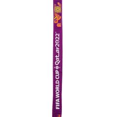FIFA WORLD CUP QATAR 2022 LANYARD WITH SANITIZER POUCH PURPLE